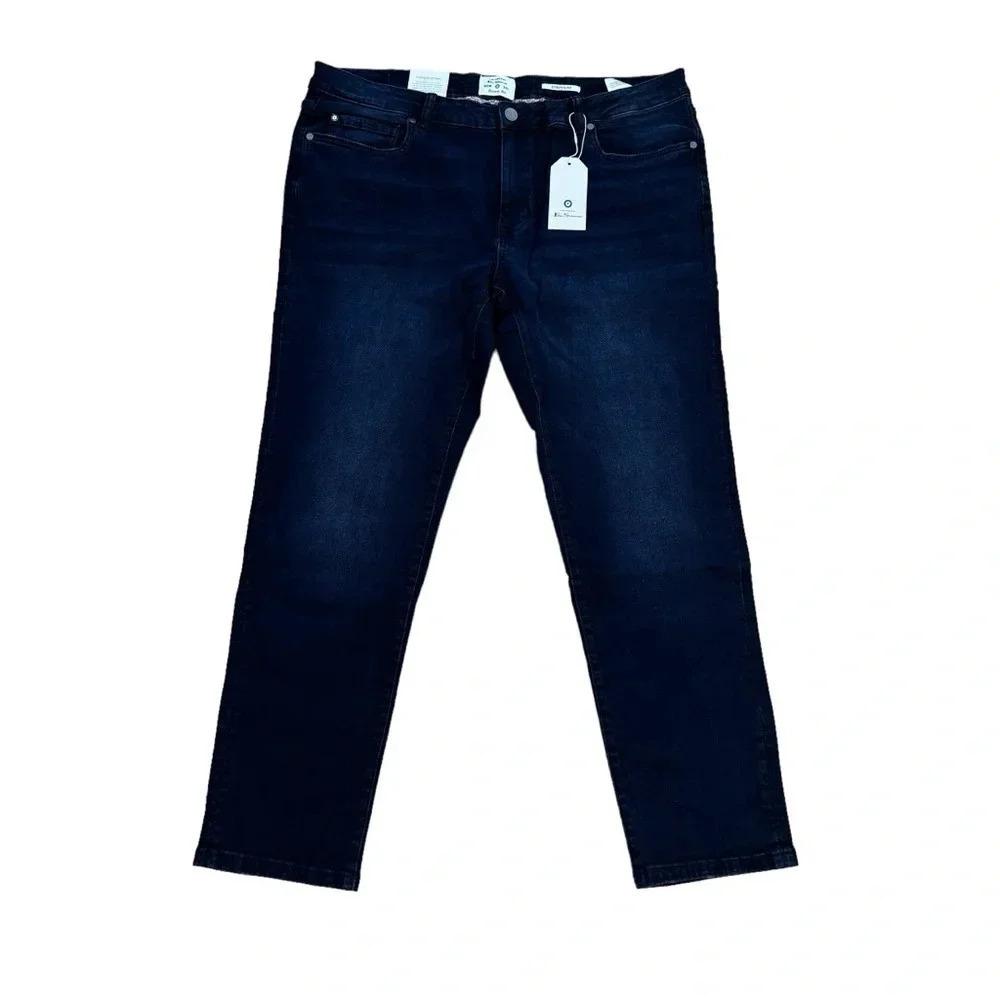 Ben Sherman FullHam Wash Indigo Blue Jeans Denim Skinny Fit Stretch 40W NWT